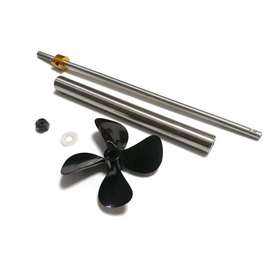 300mm Shaft Rc Boat 300mm Drive Shaft with 250mm Sleeve and 4 Vanes CW Propeller Hawk Hobby 