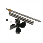 Rc Boat 200mm Drive Shaft With 4 Vanes CW Propeller